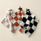 Checkered Plush Lovey | Latte
