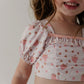 Girl's Puff Sleeve Swimsuit