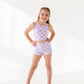 Violet Check: Boy Shorts TWO-PIECE