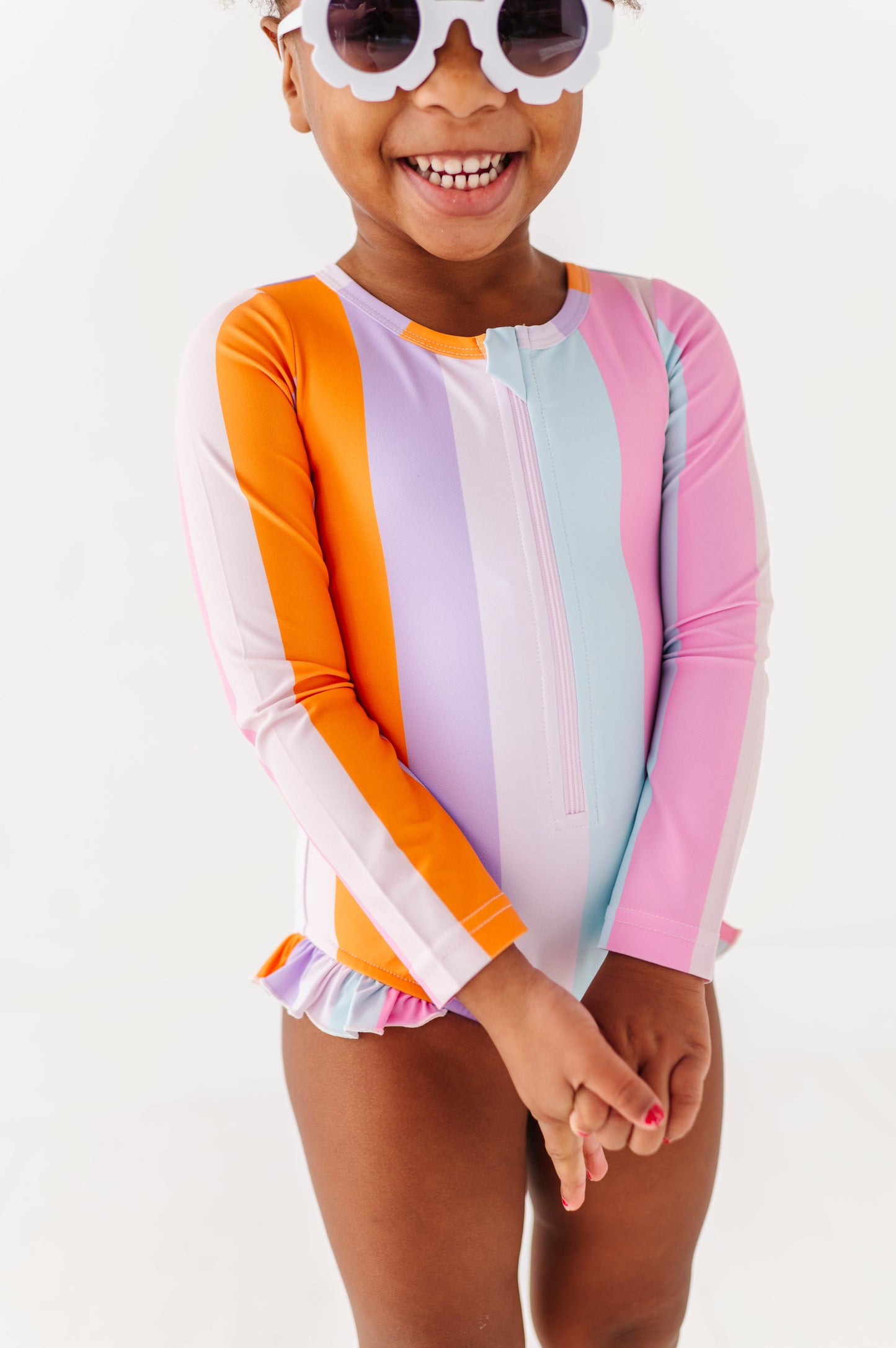 Summer Stripes: ONE-PIECE Rashguard