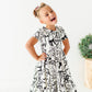 Cream Preppy Bow | Collard Twirl Dress