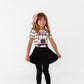 Black Skirted Slim Leggings