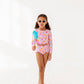 Leopard: 1/4th Zip Rashguard TWO-PIECE