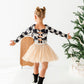 Checkered Bow | CROPPED Bow Back Long Sleeve Top