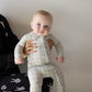 Bamboo Zip Pajamas | Foggy Grid