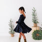 Black Dottie | Velvet Bow Back Dress