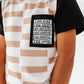 Chunky Tan Check Boys Affirmation Pocket Tee