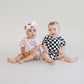 Checkered Shorts Set | Pink