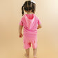 Terry Cargo Shorts Set | Pink