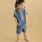 Cargo Shorts Set | Blue
