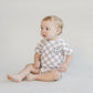Checkered Shorts Set | Latte