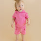 Terry Cargo Shorts Set | Pink
