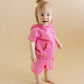 Terry Cargo Shorts Set | Pink