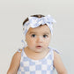 Checkered Headband | Blue