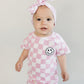 Checkered Shorts Set | Pink