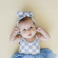 Checkered Headband | Blue