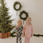 Bamboo Two Piece Pajamas | Christmas Tree Checkerboard