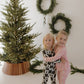 Bamboo Two Piece Pajamas | Christmas Tree Checkerboard
