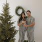Short Sleeve Women's Bamboo Pajamas | Fireside Stripe