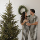Men's Short Sleeve Bamboo Pajamas | Fireside Stripe