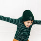 Forest Green Smiley Beanie