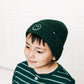 Forest Green Smiley Beanie