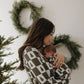 Bamboo Zip Pajamas | Christmas Tree Checkerboard