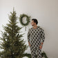 Men's Bamboo Pajamas | Christmas Tree Checkerboard