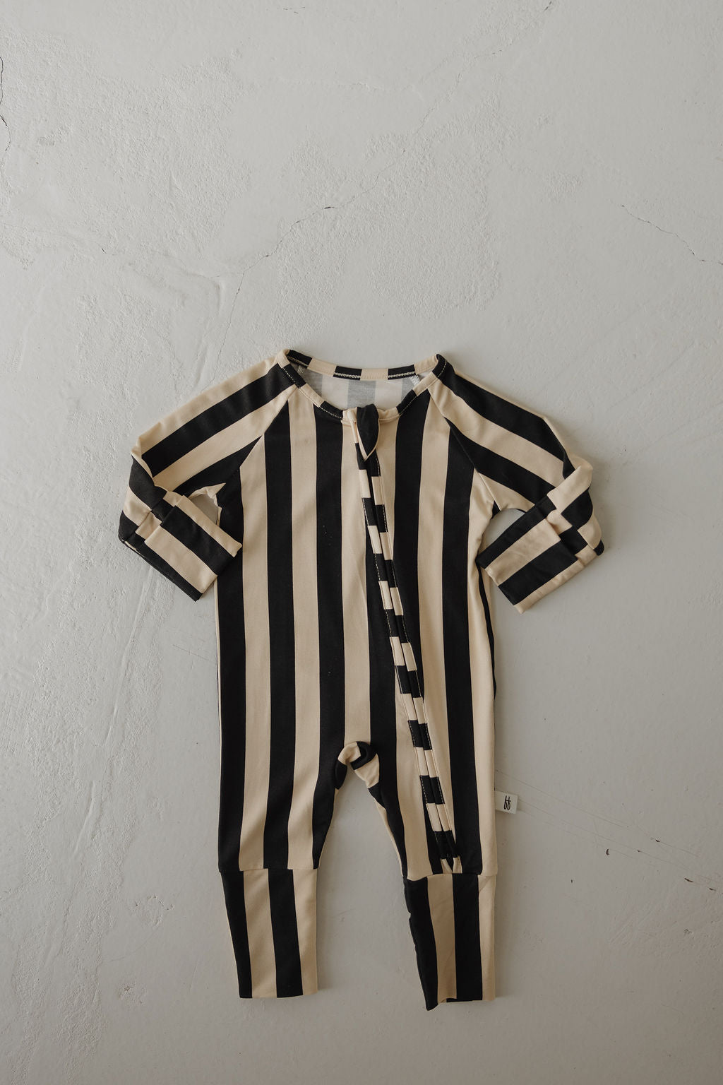 Bamboo Zip Pajamas | Midnight Stripe