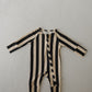 Bamboo Zip Pajamas | Midnight Stripe