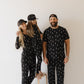 Bamboo Two Piece Pajamas | Midnight Lightning Bolt