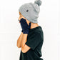 Heather Grey Pom Pom Hat