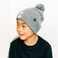 Heather Grey Pom Pom Hat