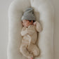 Bamboo Zip Pajamas | Ribbed Cream