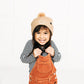 Tan Smiley Pom Pom Hat