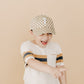 Tan Checker Baseball Hat