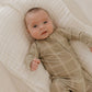 Bamboo Zip Pajamas | Linen Grid