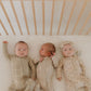 Bamboo Zip Pajamas | Linen Grid