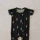 Shortie Bamboo Zip | Midnight Lightning Bolt