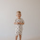 Bamboo Short Set | White & Black Lightning Bolt