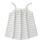 Organic Tank Top & Shorts Set - Fog Stripes