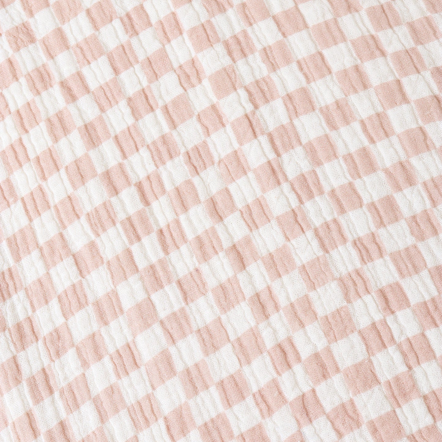 Organic Buttoned Jumpsuit - Brick Checks