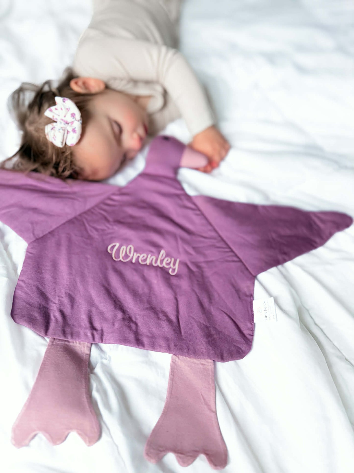 Custom Embroidered Bamboo Duck Lovey