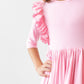 Bubblegum Pink Ruffle Twirl Dress