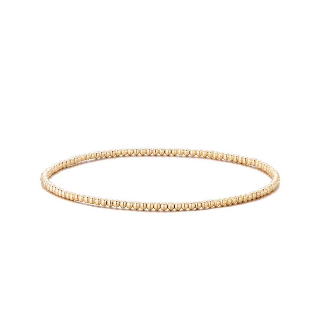 2MM Gold Ball Bracelet - Little Joy Co.