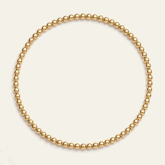 2MM Gold Ball Bracelet