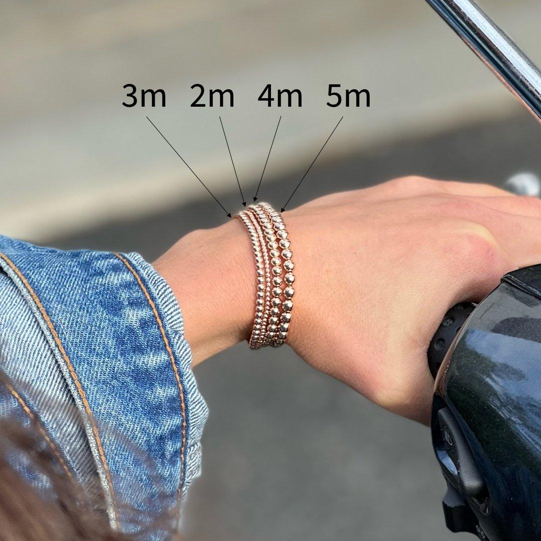 2MM Rose Gold Ball Bracelet - Little Joy Co.