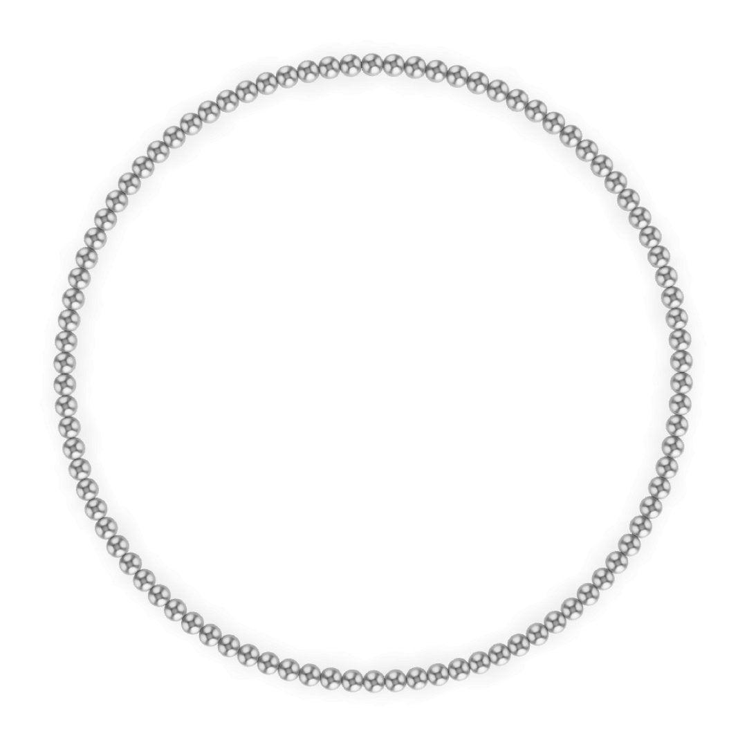 2MM Silver Ball Bracelet - Little Joy Co.