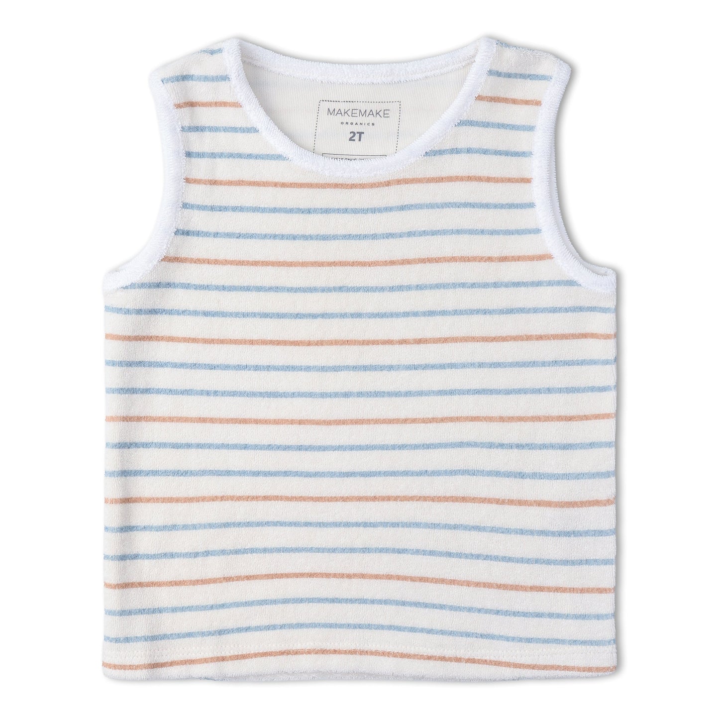 Organic Sleeveless Tee & Shorts Set - Cabana Stripes