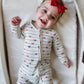 Tied with a Bow Christmas Zippy Romper